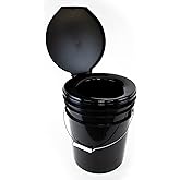 72 HRS Premium Portable Camping Toilet Seat with Lid for Camping, Hiking, Emergencies - Perfect for Emergency Preparedness, B