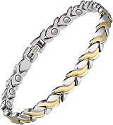 Jeracol Magnetic Bracelet for Women Titanium Steel Adjustable Fish Tail Gift Box