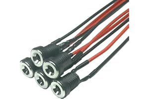 5PCS 3.5mm x 1.3mm DC Power Supply Female Jack Socket Panel Mount Connector