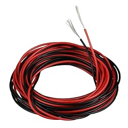 BNTECHGO 28 Gauge Silicone Wire red and Black Each