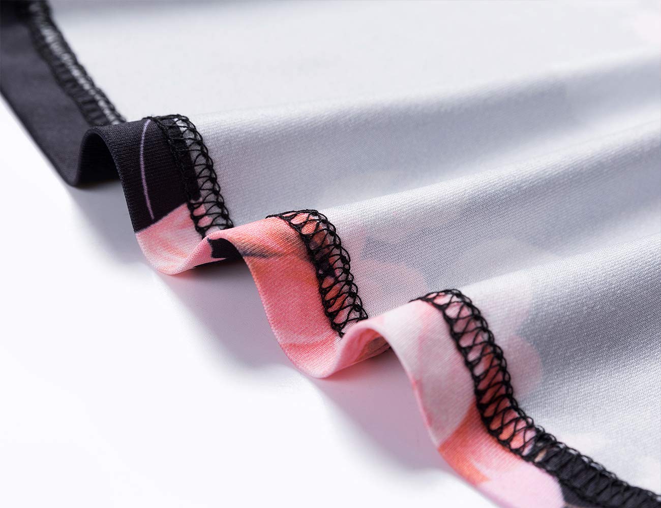 Eanklosco Women\'s Tops V Neck Floral Print Shirts Swing Ruffle Blouses Button up Tunic Casual Flowy Long/Short Sleeve