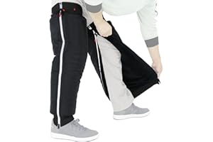 DISPRA Velvet Motorcycle Leg Warmers, Snowproof Comfortable Knee Pads with Reflective Strips for Cycling, Skiing, Motorbikes 