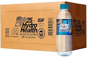 25 ppm HYDRO HEALTH deuterium depleted water, 16 inches x 11 inch x 9 inches