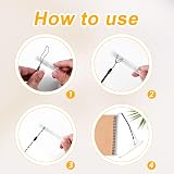 PEUTIER 8pcs Elastic Coil Lanyard Tether Retractable Spring Strap with view 5