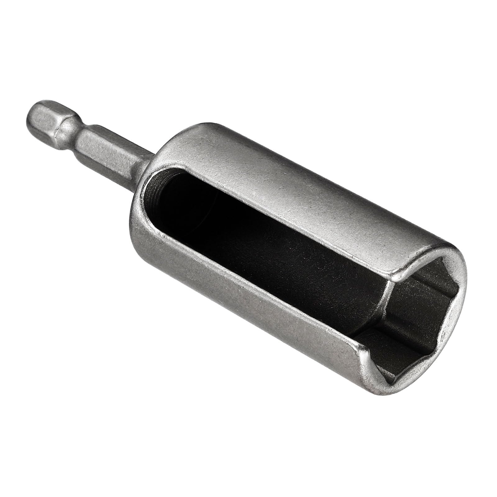 CoCud Nut Driver with 1/4" Hex Shank 17mm Socket 3" Length, CR-V Steel Deep Groove Quick-Change Slotted Power Drill Bit