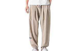 MUSCULARFIT Baggy Sweatpants for Men 2023 Casual Loose Drawstring Solid Baggy Pants Outdoor Fashion Beam Feet Sweatpants