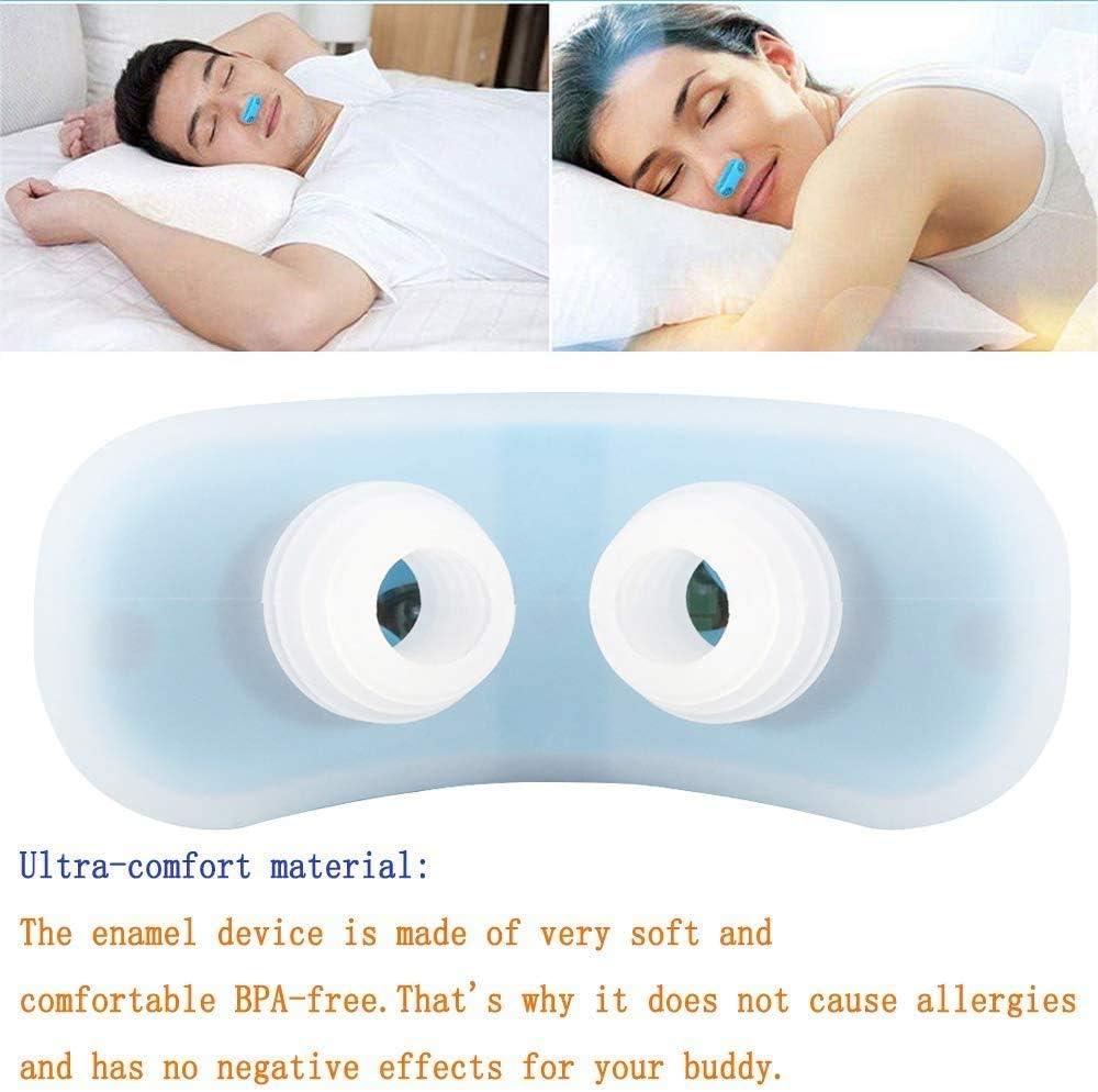 Upgraded Version 2 in 1 Electronic Anti Snoring Devices,Air Purifier Anti Snoring Devices to Natural and Comfortable Sleep - Snoring Solution Nasal Dilator for Breathing (Blue): Health & Personal Care