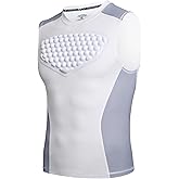 COOLOMG Youth Baseball Chest Protector Softball Padded Shirt Heart Guard Sternum Protection for Football Lacrosse