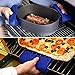 Bligli Silicone Pot Holder Mats Hot Pads Spoon Rest, Multipurpose Trivet Durable Dishwasher Safe Heat Resistant for Hot Dishes Food Grade Silicone Set of 4 (Blue)