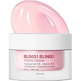 A'SOME Bling Bling Toning Cream Korean Facial Moisturizer with 5% Niacinamide for Radiant Complexion, Pudding Gel Texture with Hyaluronic Acid & 10 Vitamins for All Skin Types, 1.69 fl.oz.