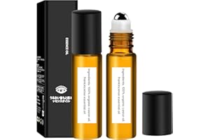 DAFUZ 2PCS Time Eraser Oil, Oilee Nce OilL, Time Eraser Roller Ball Castor Oil, Castor Oil Frankincense Rollerball, Time Eraser Rollerball for Eyes