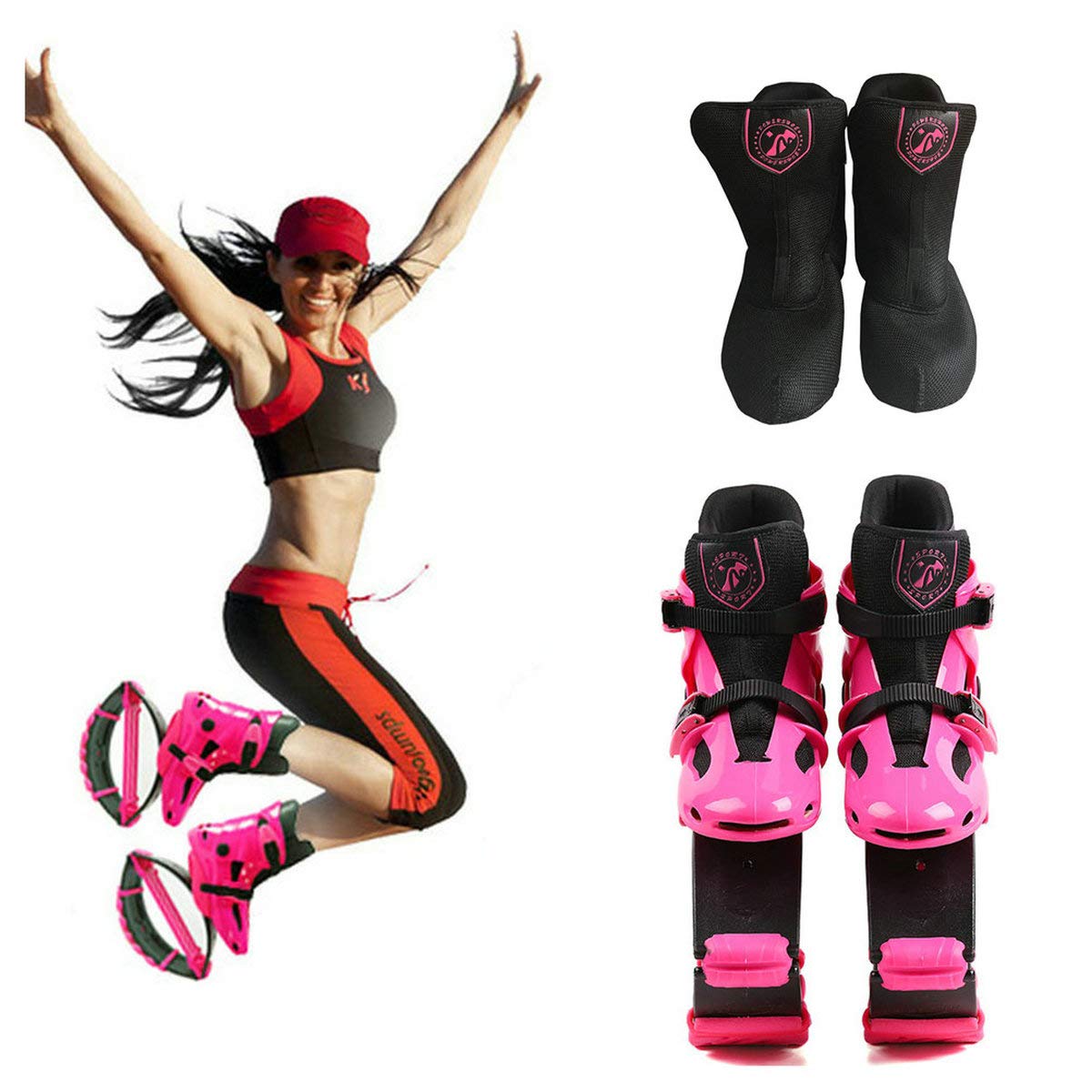 Newsmada Com Zcoins Unisex Kids Adults Anti Gravity Running Boots Fitness Bounce Shoe Jumping Shoes 60 240 Lbs Sports Fitness Jumping Trainers