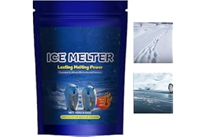 Ice Melt, 100g Snow Melting Removal, Effectively Salt for Ice and Snow for Gentle On Materials, Outdoor Deicer Solution for S