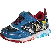 Josmo Unisex-Child Sneaker to Mickey Mouse Boys Shoes - Slip-On Laceless Light-Up Sneakers (Toddler/Little Kid)