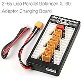 NIDICI XT60 Lipo Battery Charger 2-6S Parallel Balanced Charging Board Charging Plate for Imax B6AC 720i Lithium Batteries Ch