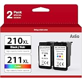 Remanufactured PG-210XL/CL-211XL Ink Cartridges Replacement for Canon 210 211, 210XL 211XL Ink Combo Pack Use to Canon MP495 MP280 MP490 MP480 MP270 MP240 MX420 MX410 MX350 (2 Pack)