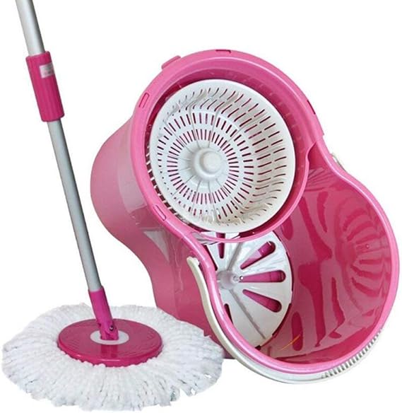 Hand Pressing The Mop Double Drive Rotary Mop Mop The Barrel To Rotate