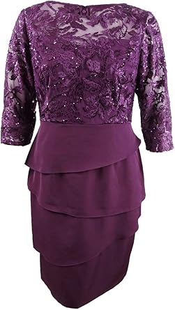purple cocktail dresses amazon