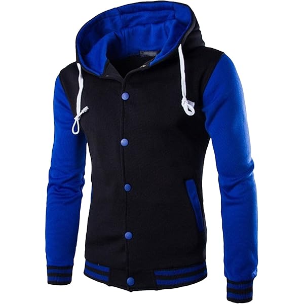 Wankang Hoodie Baseball Jacket Men Varsity Baseball Jacket