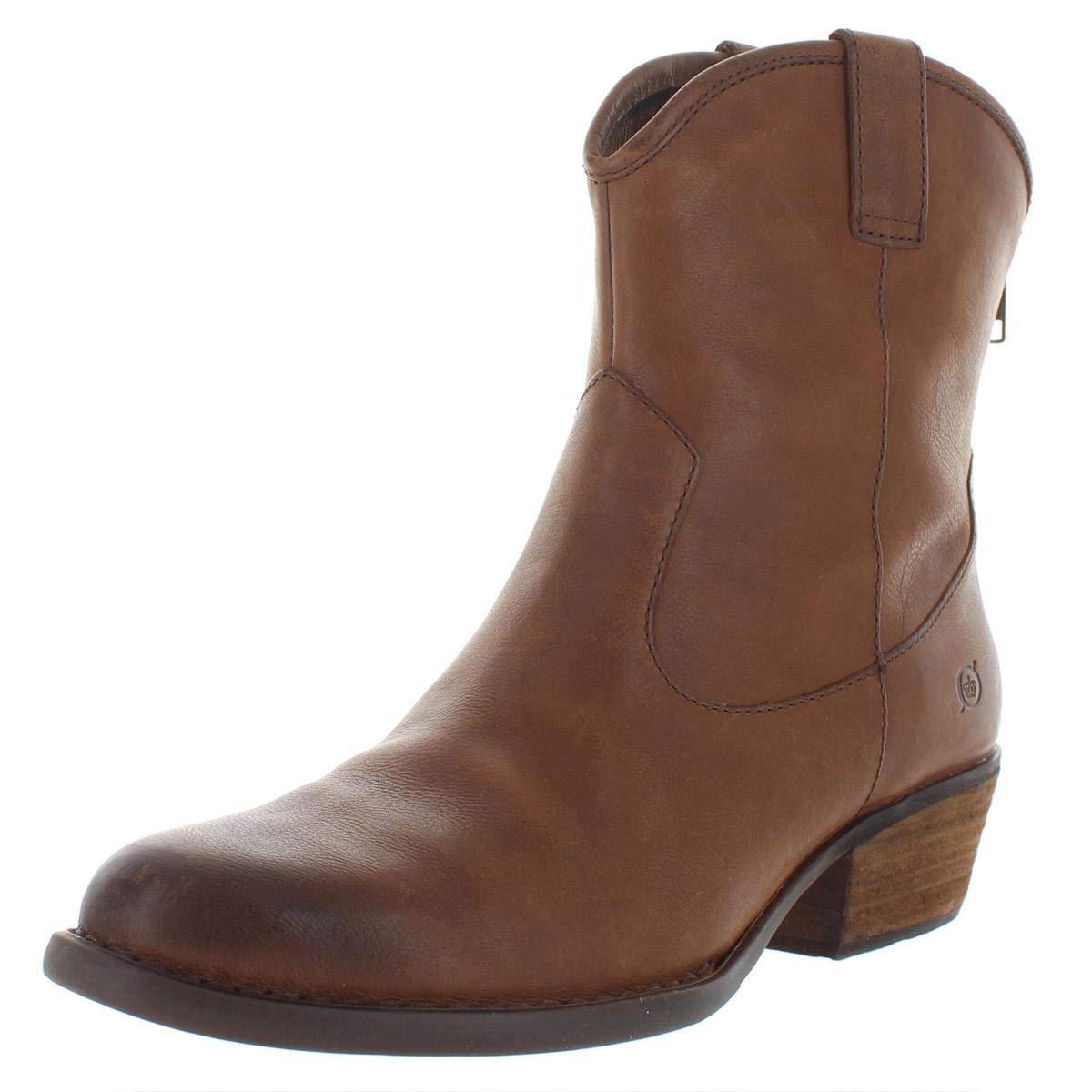 Buy BORN Women's Wynd Western Booties Round Toe Brown 7.5 M at Amazon.in