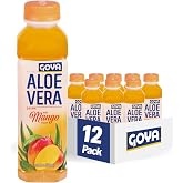 Goya Foods Aloe Vera Drink With Mango Flavor, 16.9 Fl Oz (Pack of 12)
