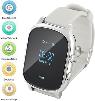 WINNES GPS Tracker Relojes OLED Pantalla Smart Watch Teléfono para ...