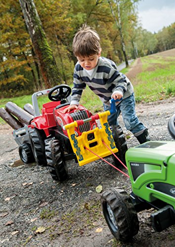 Rolly Toys Junior RT Tractor with Farm Trailer, Red