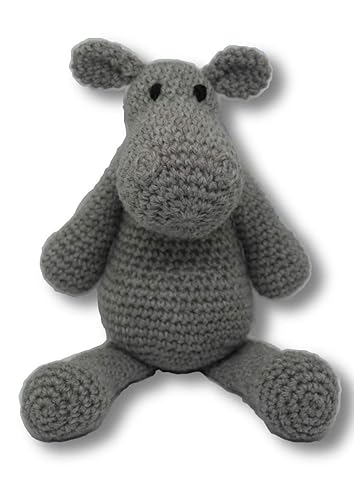 Gefullte Nilpferd Teddybar Stofftier Nilpferd Tier Troster Babyspielzeug Bar Andenken Hakeltier Handarbeit Hakeln Amazon De Handmade