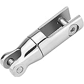 Pvrud Multidirectional Boat Anchor Swivel 316 Stainless Steel, Marine - Two/Three Section Grade Anchor Chain Swivel Connector with 360 - Degree Rotation