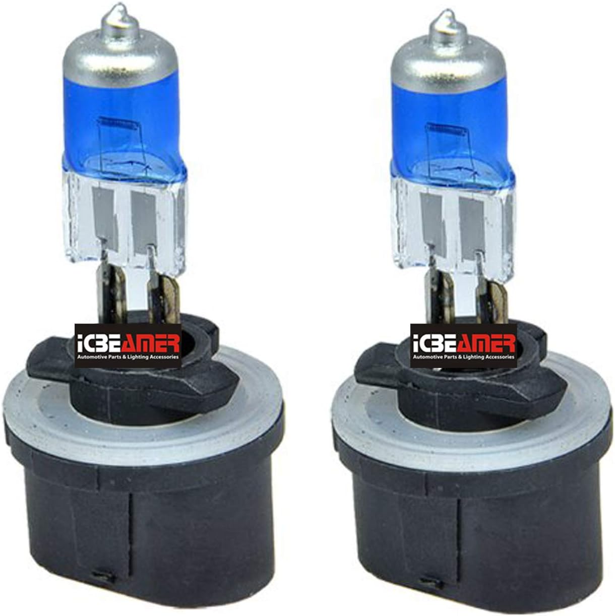 ICBEAMER 880 884 885 890 893 899 12V 27W Direct Replacement Can Replace Auto Halogen OEM Fog Light Bulbs lamp[Color: Super White]