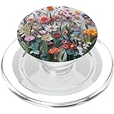 Mixed Flower Bouquet Floral Pattern PopSockets PopGrip for MagSafe