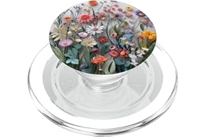 Mixed Flower Bouquet Floral Pattern PopSockets PopGrip for MagSafe