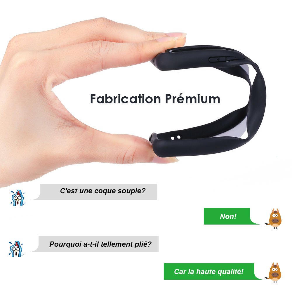 JASBON Coque Huawei P20 lite Coque Transparente Housse Ultra fine Étui Anti-rayure Protection Case pour Huawei P20 lite – Noir