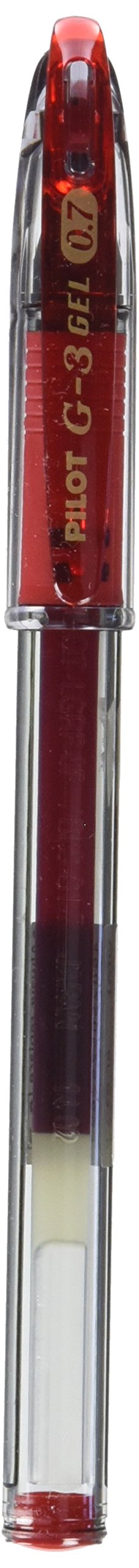 Pilot G - 3 Gel Rollerball 0.7 mm Tip (Box of 12) - Red