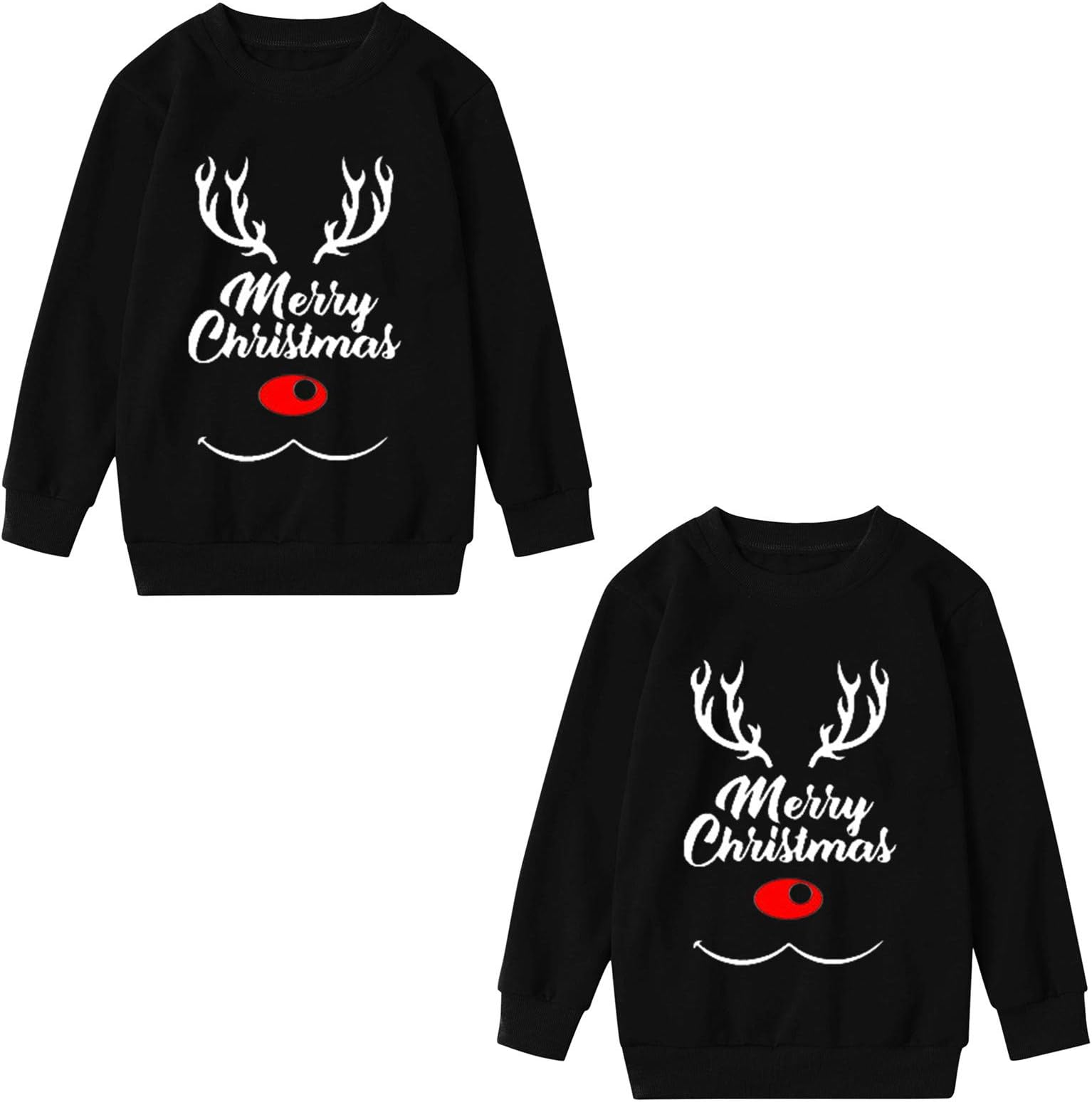 Couples Matching Shirts Set Matching Men Women Christmas Shirts Long Sleeve Couple T-Shirt Blouse Tops Pullover