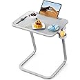 SAIJI TV Tray Table - Heavy Duty Extra Large TV Tray, Upgraded TV Dinner Trays for Eating Snack Food, Tilt & Height Adjustable TV Tray Laptop Desk for Sofa & Bedside Small Table