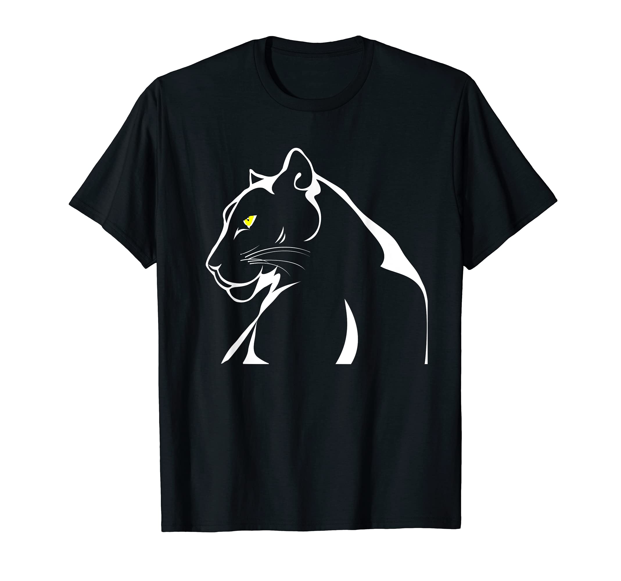 Vintage Panther Big Strong Angry Cat Yellow Eyes T-Shirt