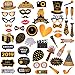 LeeSky 46Pcs 2020 New Year's Eve Photo Booth Props Party Supplies Decorations