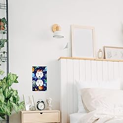 Pznen Outer Space Duplex Receptacle Outlet Wall