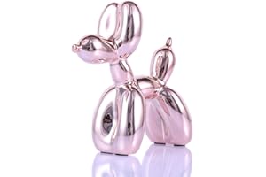 XIAOMAGG Balloon Dog Sculpture Modern Home Decor Collectible Figurines Funky Statues for Bedroom Trendy Animal Decor for Coffee Table Living Room Decor