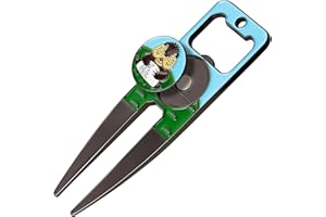 2thpart Groundhog Golf Divot Repair Tool with Magnetic Ball Marker, Multifunctional Golf Accessories