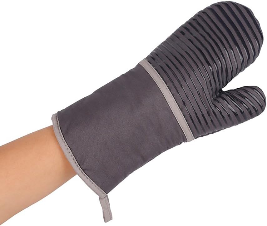 Topflappen Ofenhandschuhe Gespout Grau Ofenhandschuhe Topfhandschuhe Handschuhe Backhandschuhe Anti Heiss Handschuhe Warm Halten Plusch Handschuh Kuche Haushalt Wohnen
