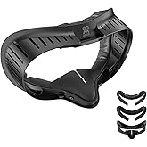 AMVR Face Pad Compatible with Meta Quest 3S, Unique Patent Z-Shaped Vents Full Ventilation Facial Interface Bracket with Soft