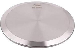 DERNORD Stainless Steel 304 Sanitary Fitting Clamp End Cap fits Tri-Clamp Ferrule Flange (3" (76mm) Tube OD)