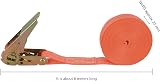ASelected Heavy Duty Ratchet Straps 2.5 cm x 5 m Orange Set of 6 view 2
