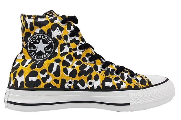 Yellow converse All Star HI Lace Print Tex 540224F