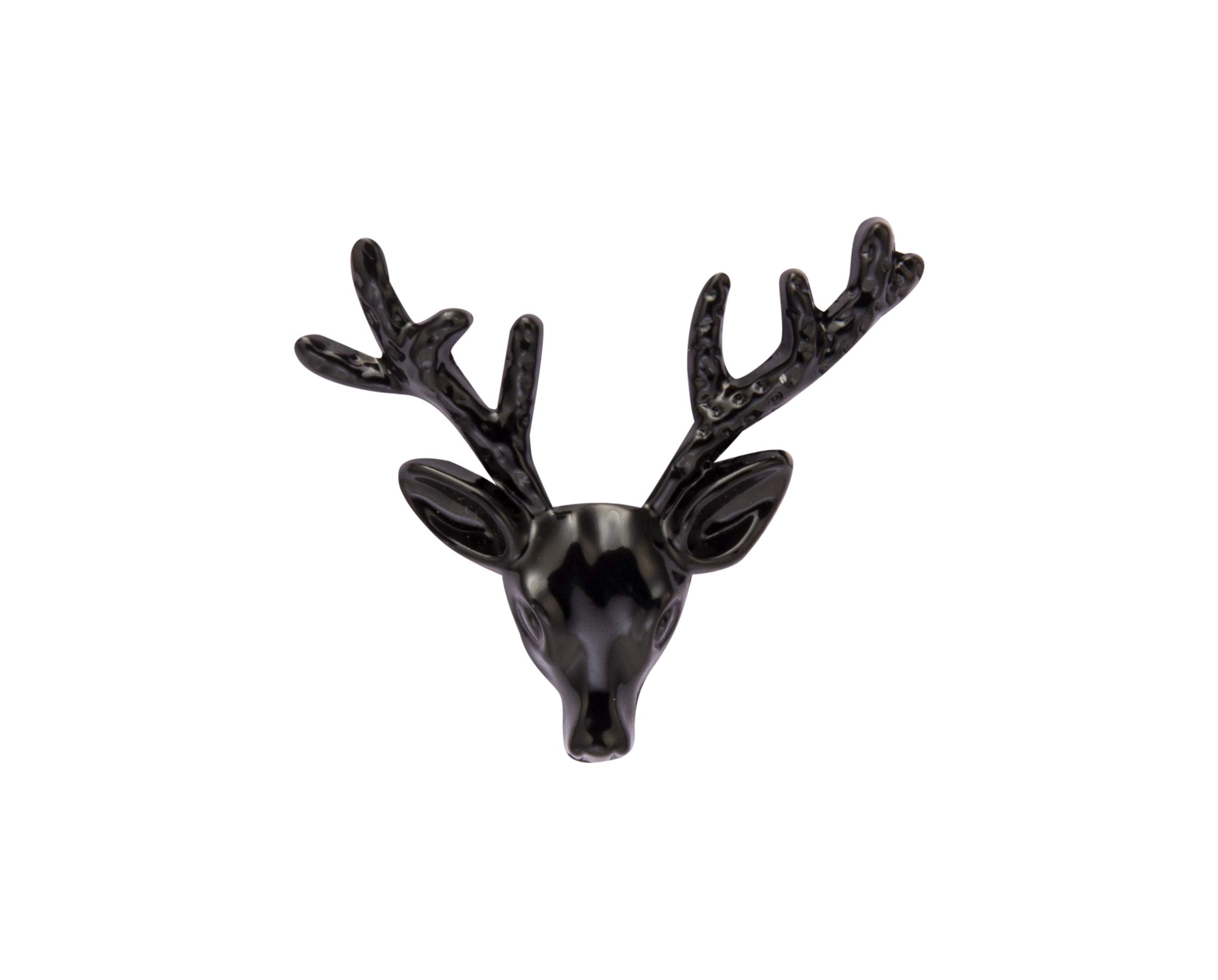 Brooch Lapel Pin for Men Deer Reindeer Head Lapel Badge Coat Suit Wedding Gift Party Shirt Collar Accessories