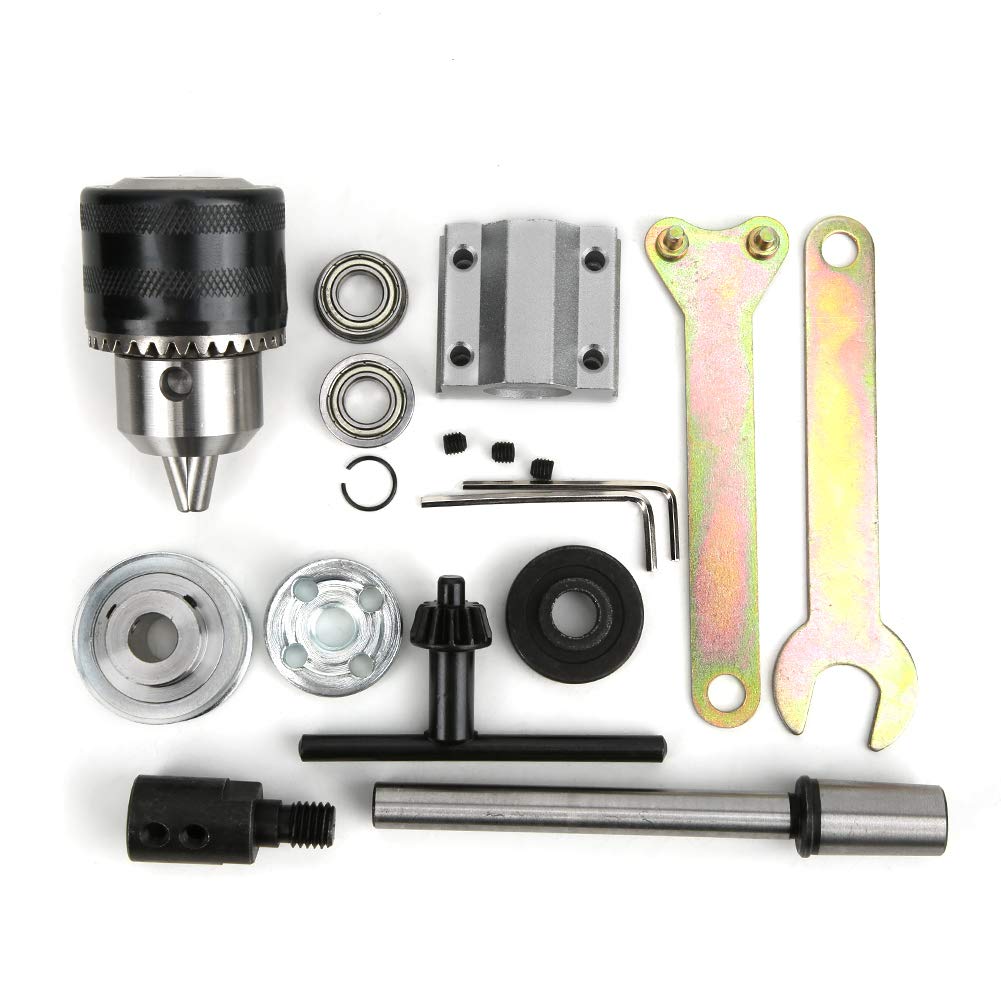 0.005mm Table Drill Chuck Adapter Converter Unpowered B16 Spindle Assembly DIY Woodworking Cutting Accessory Drill Chuck M10 Sleeve Conversion Tool