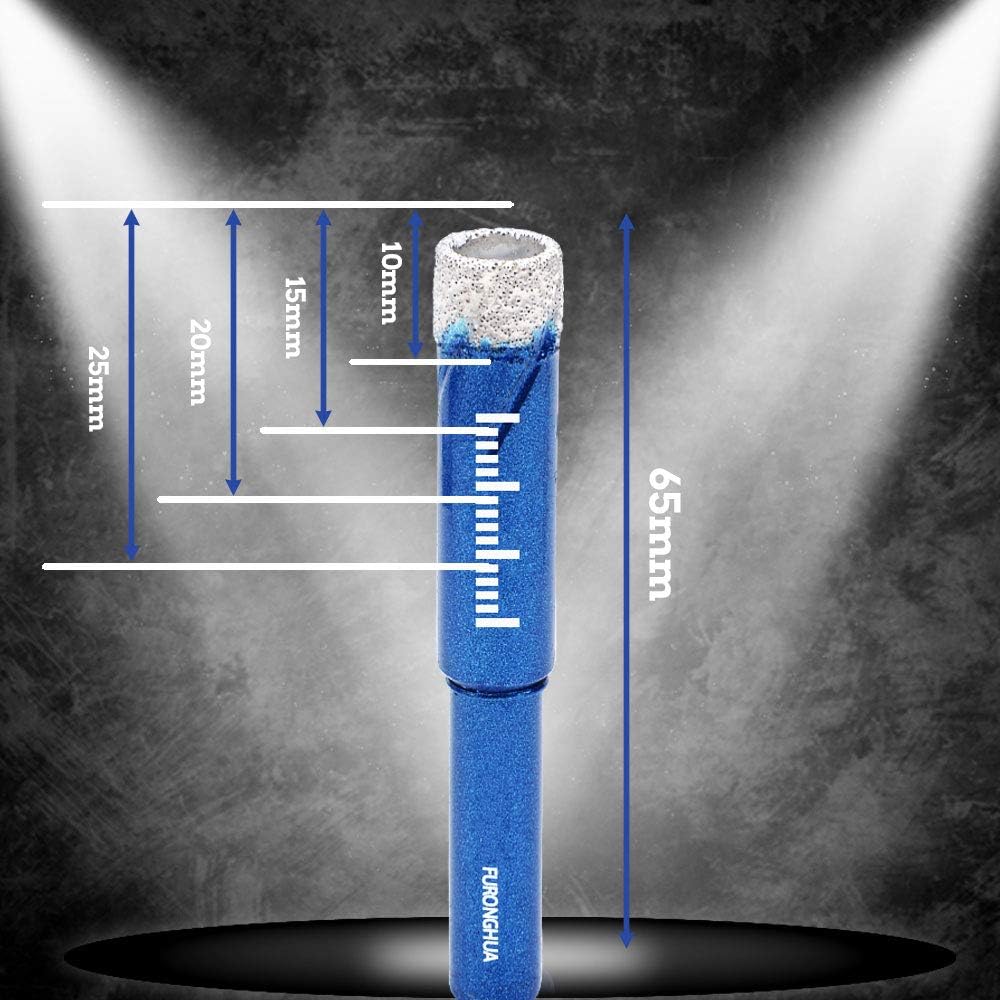 Dry Diamond Drill Bit 16mm Diamond Tipped Drill Bits for Porcelain Tiles Glass with Wax Core All-Purpose Drilling - Image 4