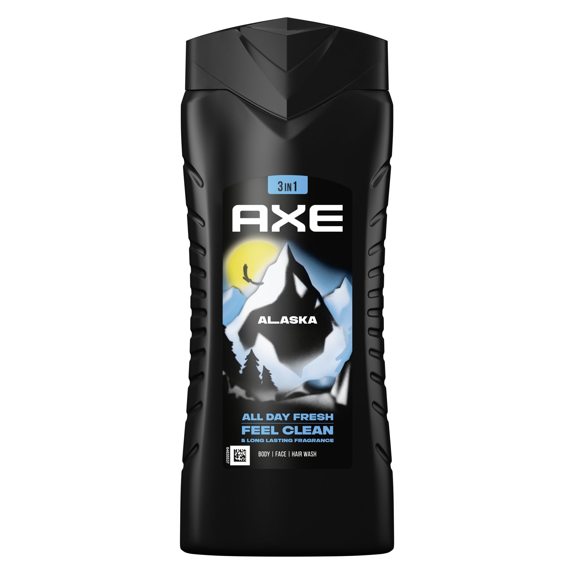 Axe 3-in-1 Duschgel & Shampoo Alaska XL Männer Duschgel für ganztägige Frische, unwiderstehlichen Duft und eine angenehme Dusche dermatologisch getestet 400 ml